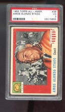 1955 Topps All-American #38 Amos Alonzo Stagg PSA 3 Graded Football Card Yale