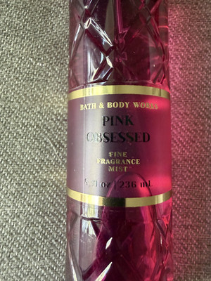 Bath & Body Works Pink Obsessed Fine Fragrance Body Mist Spray Full 8 oz NEW