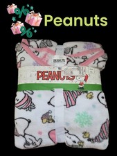 New Snoopy Peanuts cozy fleece pajama set Women XL