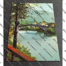 Cartolina Montecchio di Darfo - Il Vecchio Ponte sul Fiume Oglio