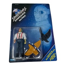 Vintage 1986 SilverHawks Stargazer w/ Sly-Bird Figure Unpunched New NOS MOC