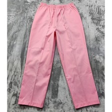 Vintage The Fox Collection Pants Womens 38/L Pink Pull On High Rise Tapered