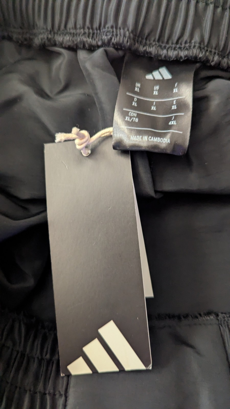 ADIDAS Woven Training Retro Shorts Black /White Stripe  7" Inseam Mens Sz XL NWT thumbnail 4