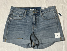 Old Navy 3" Boyfriend Shorts Women's Size 6 Blue Denim NWT