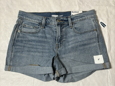 Old Navy 3'' Boyfriend Shorts Women's Size 6 Blue Denim NWT