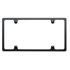 Billet Specialties     Billet Spec Blk55020 License Plate Frame Plain Slim Line