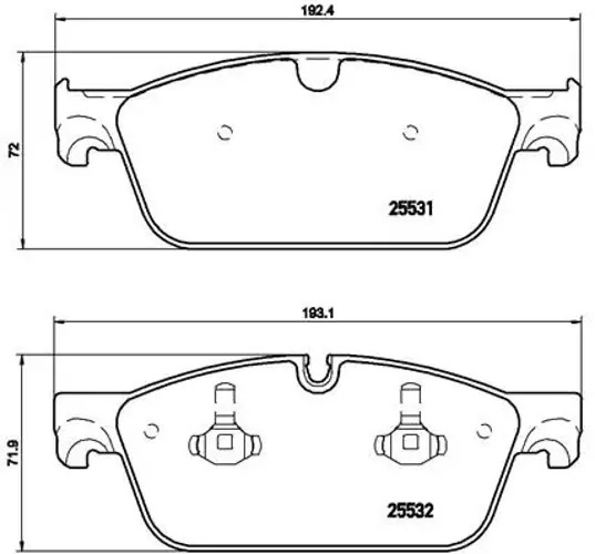 P 50 102 Disc Brake Brake Pad Set Front Fits Mercedes GLE Coupe Gl-Class Brembo - Image 25