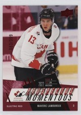 2024 Upper Deck Team Canada Juniors Electric Red 83/399 Maveric Lamoureux 0kb5