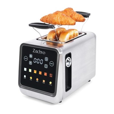 2 Scheiben Touchscreen Toaster, Edelstahl Splitter-Touchscreen 2 