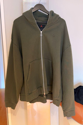 Jordan x cactus jack travis scott Herren Zip-Hoodie Kapuzenpullover Grün  XL