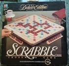 Vintage Milton Bradley Deluxe Edition Scrabble Brand Crossword Game Model 4034