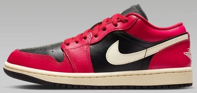 Jordan 1 Low Mystic Hibiscus Black' W