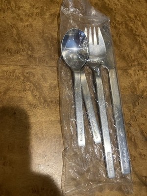 Vintage Lufthansa Airlines Flatware In Plastic Sealed