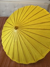 Asian Style Wooden Paper Parasol Umbrella Vintage Handmade Halloween costume