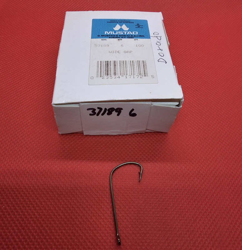 Premium Mustad Fly Tying Hooks-#37189 Vintage Stinger Hooks-Made in Norway-SZ #6