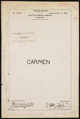 Photo:Egyptian Tobacco Company for Carmen brand Cigarettes