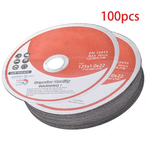 Disco da Taglio 5"x.040"x7/8" Ruota 100pz Metallo e Acciaio Inox Nuovo - Foto 7 di 8