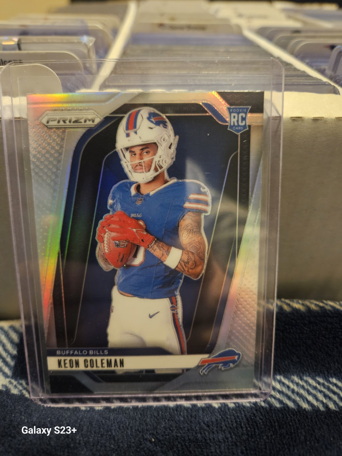 2024 Panini Prizm Keon Coleman Rookie Silver Variation Prizm #23 Buffalo Bills