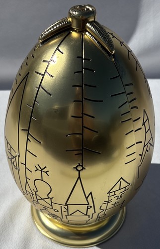 Exklusive Pottery Barn Harry Potter Goldenes Ei Schmuckkästchen Ständer NICHT NEUWERTIG! Ansehen! - Bild 3 von 22
