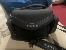 Sony Handycam Digital Camcorder Black Carrying Case Bag ONLY w/ Shoulder Strap