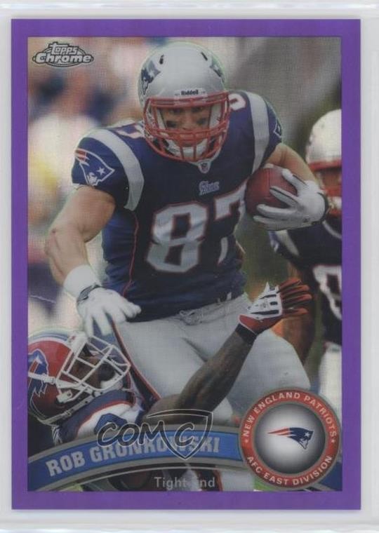 2011 Topps Chrome Retail Purple Refractor 465/499 Rob Gronkowski #132 07tz