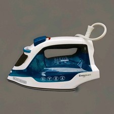 Black+Decker IR06V Easy Steam Compact Iron EvenSteam TrueGlide Non-Stick 1200W
