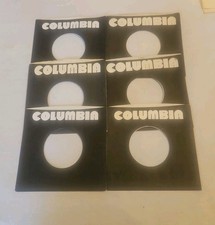 45 RPM 7" RECORD SLEEVES CO. SLEEVE 6 PACK SEE PHOTOS Columbia Records SLV328