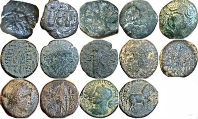 lot Of 7 RARE Ancient Greek And Roman Provincial coins!
