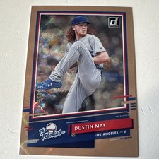 2020 Donruss Gold DUSTIN MAY Laser Refractor Rookie Card RC Sp /999 #R-3 DODGERS