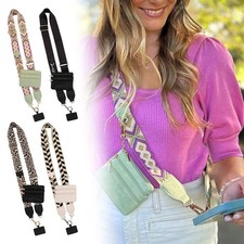 Phone Strap with Zippered Pouch,Cross Body Phone String with Zipper Wallet OY