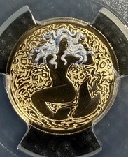 2026 Niue Mermaid Silver Hair 2g Gold 22kt PCGS PR70 Reverse Proof Colorized