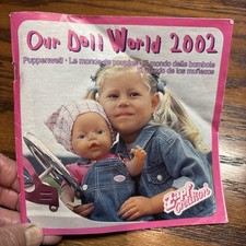 Vintage Zapf Creations Our Doll World 2002 Catalog Accessories Play Sets Dolls