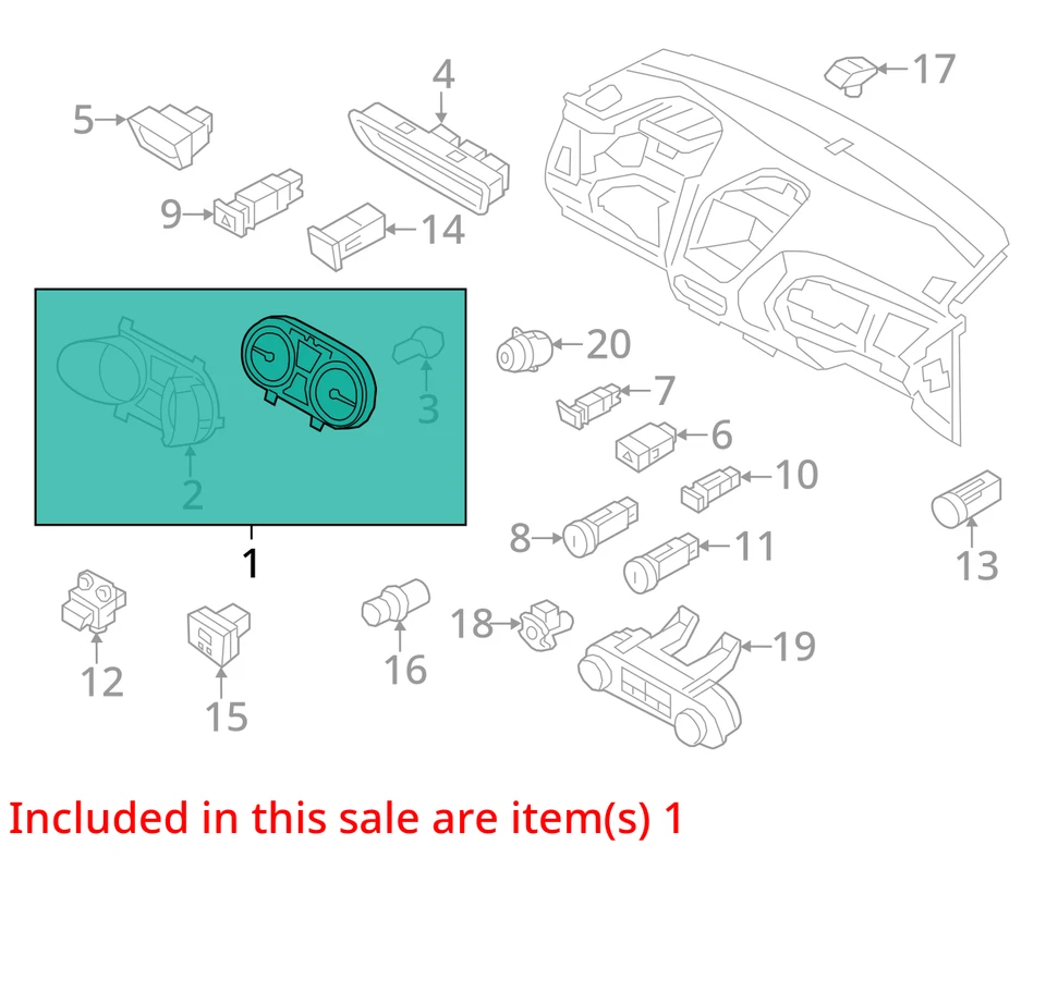 2014-2015 Hyundai Tucson спидометр приборной панели датчики AGIMP - Изображение 3 из 4