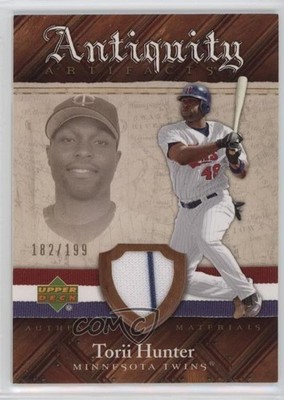 2007 Upper Deck Artifacts Antiquity Artifacts /199 Torii Hunter #AA-HU 0q3