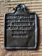 TARGHETTA IDENTIFICATIVA MILITARE 1896 TRABIA PALERMO
