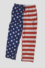 Bioworld Mens American Flag All Over Print Patriotic Sleep Pajama Pants New L