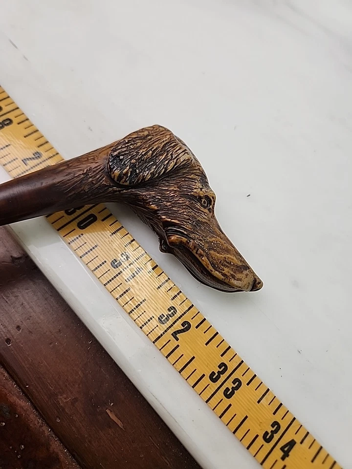 Cuerno de zapato de bambú vintage para perro de caza 21"L ¿hueso de lino para perro de caza?  Foto 4 de 4