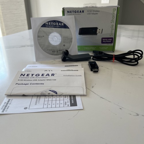 NETGEAR Wireless USB WiFi Adapter 2.4GHz 150Mbps Dongle WORKS ON ANY PC Laptop