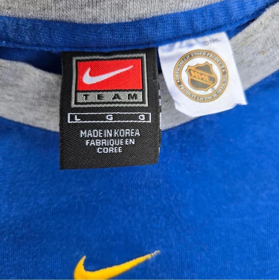 St louis blues Mens Size L VTG Nike Print Embroidered t shirt - Image 2 of 4