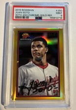 2019 Bowman 1989 Bowman Gold Refractor 30th Anniversary Juan Soto PSA 9