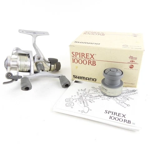 Shimano Spirex 1000RB Fishing Reel. W/ Box & Spare Spool.