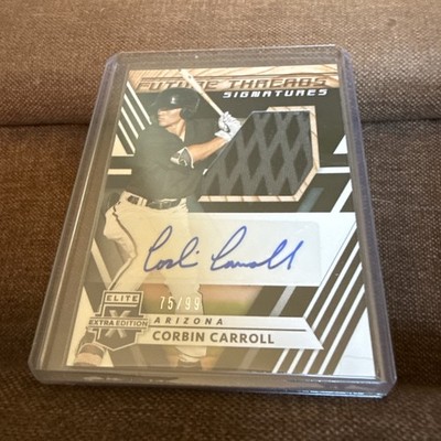 2020 Panini Elite Future Threads Auto Corbin Carroll Player Worn Patch 75/99
