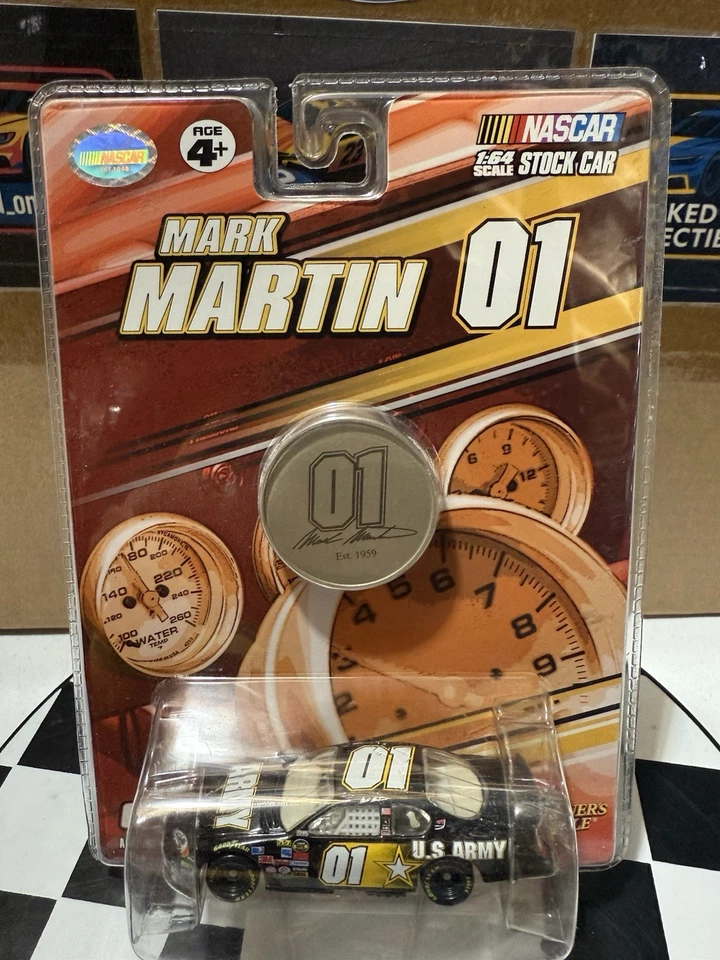 Mark Martin #01 Ejército 2007 1/64 Nascar Diecast con moneda Foto 4 de 4