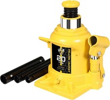 20 Ton Low Profile Bottle Jack Welded Hydraulic Stubby Jack40000 Lbs