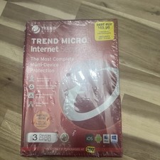 Trend Micro Internet Security  2018 3 PC's- 1 Year Media less- Download