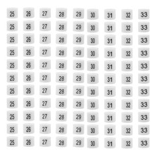 180 Pcs Hanger Pants Clips Size Labels Garment Markers Tag Clothing Rack Number