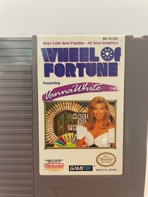 Wheel of Fortune Vanna White (Nintendo NES) Authentic Cleaned Tested Working