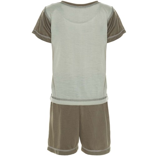 Children Boys Pyjama Pajama Home Suit Shirt Shorts Short Sleeve Set 21240 - Picture 18 of 22