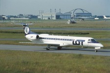 Dia SP-LGM Embraer ERJ-145MP LOT Polish Airlines 35mm ungerahmt O144-1-4