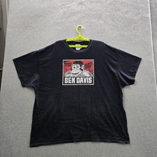 Ben Davis Men Shirt 3XL Black Graphic Short Sleeve Work